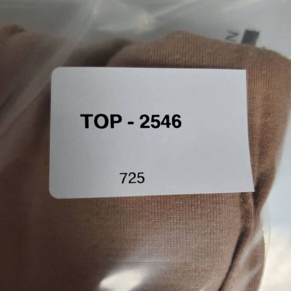 SHEIN Curve 4XL Taupe Blouse Crochet Sleeve Short Sleeve Soft Stretch Tee - Picture 6 of 6